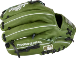 Rawlings Heart Of The Hide 11.75" 2Pc Web Fielders Glove, RHT 10 Rawlings Heart Of The Hide 11.75" 2Pc Web Fielders Glove, RHT -Outlet Bats N Gloves Store 9021164 MilitaryGreen 3