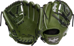 Rawlings Heart Of The Hide 11.75" 2Pc Web Fielders Glove, RHT 11 Rawlings Heart Of The Hide 11.75" 2Pc Web Fielders Glove, RHT -Outlet Bats N Gloves Store 9021164 MilitaryGreen 4