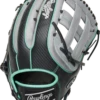 Rawlings Senior Heart Of The Hide Hyper Shell Carbon Fibre RHT Baseball Glove 2 Rawlings Senior Heart Of The Hide Hyper Shell Carbon Fibre RHT Baseball Glove -Outlet Bats N Gloves Store 9030003 BlackGreyMint 1