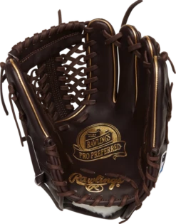 Rawlings Senior Pro Preferred Series LHT Baseball Glove -Outlet Bats N Gloves Store 9046236 Brown 0