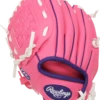 Rawlings Youth Players Series LHT Baseball Glove With Ball 2 Rawlings Youth Players Series LHT Baseball Glove With Ball -Outlet Bats N Gloves Store 9046282 Pink 1