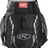 Rawlings R400 Backpack 1 Rawlings R400 Backpack -Outlet Bats N Gloves Store 9046303 Black 0