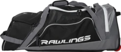 Rawlings R1502 Wheeled Bag 9 Rawlings R1502 Wheeled Bag -Outlet Bats N Gloves Store 9046304 Black 3
